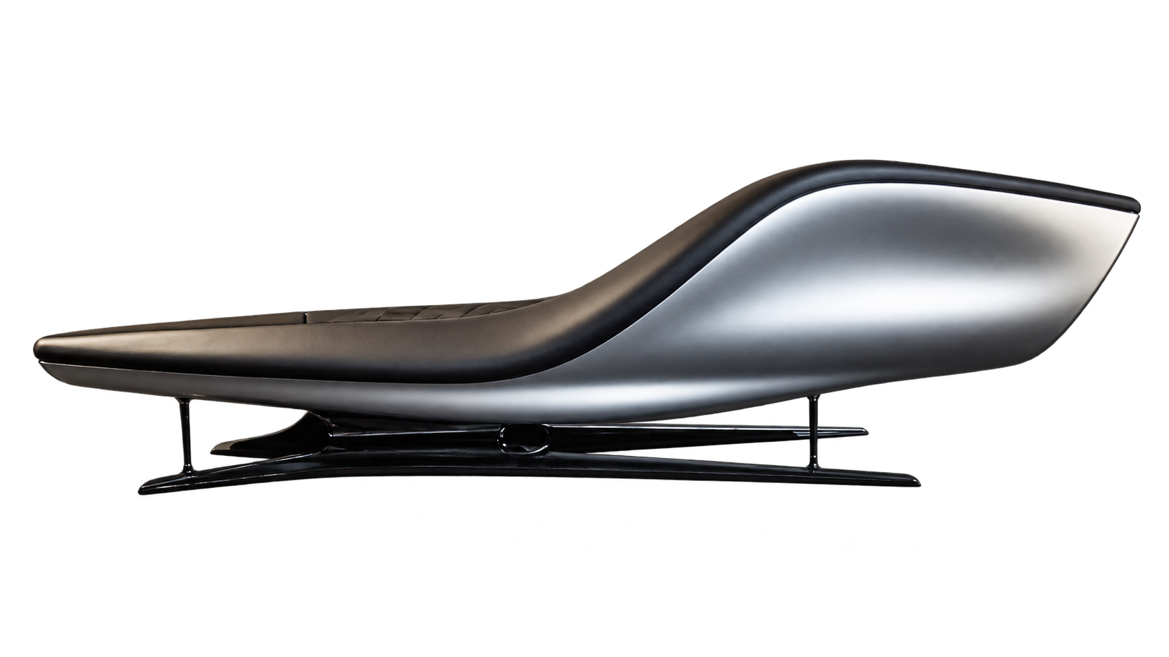 Low sculptural reference form with a flowing roofline.